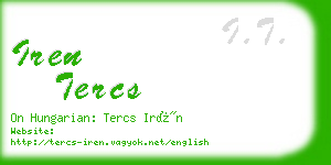 iren tercs business card